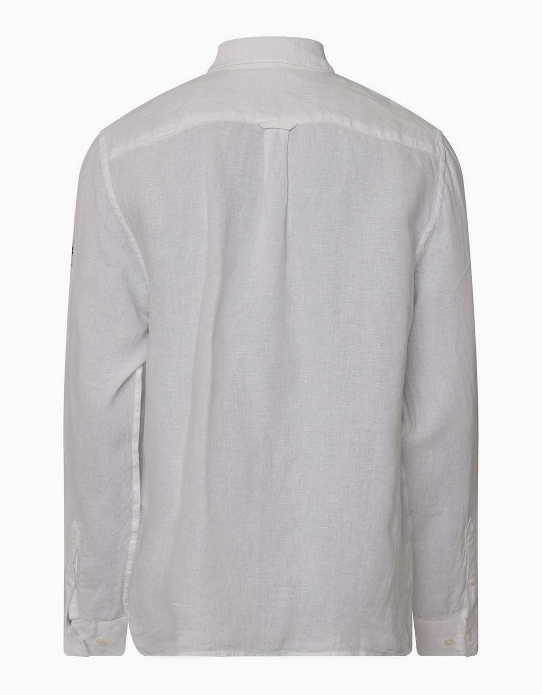 Garment Dyed Linen Scale Shirt