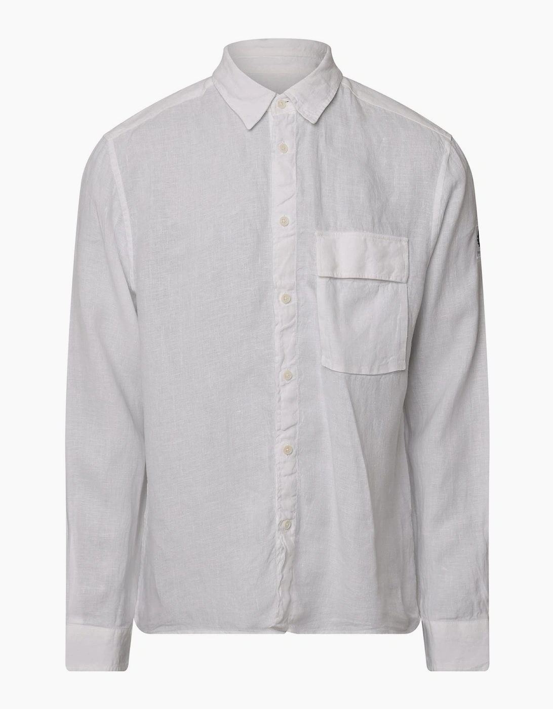 Garment Dyed Linen Scale Shirt, 3 of 2