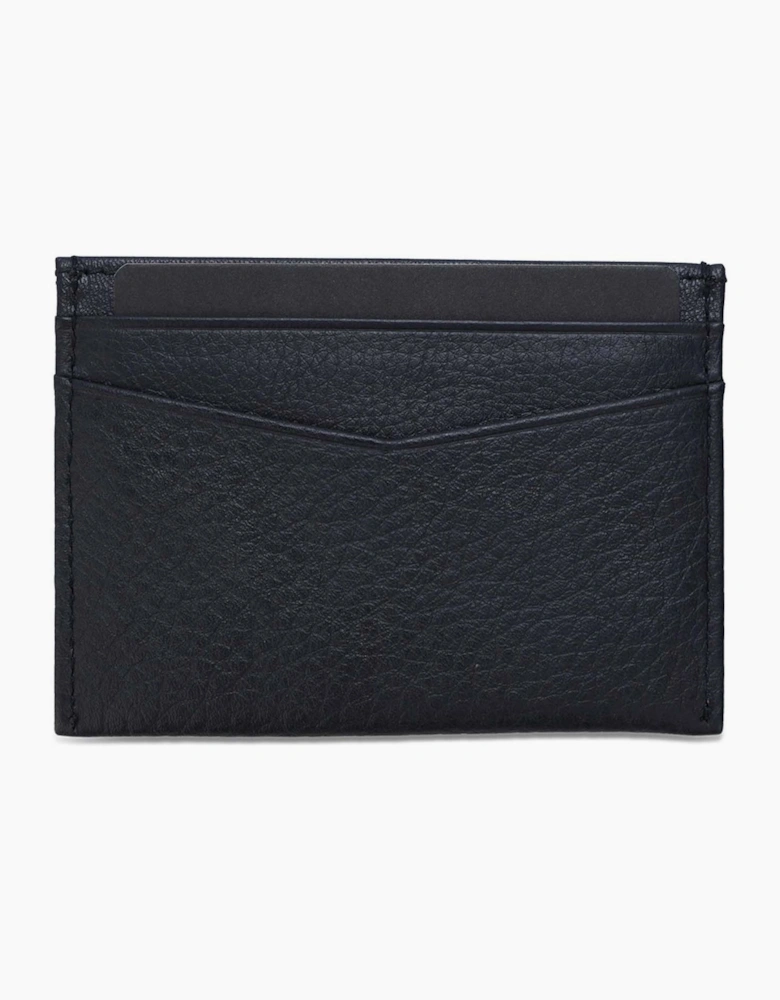 Card Holder with Metallic Logo Lettering