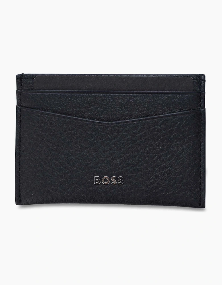 Card Holder with Metallic Logo Lettering
