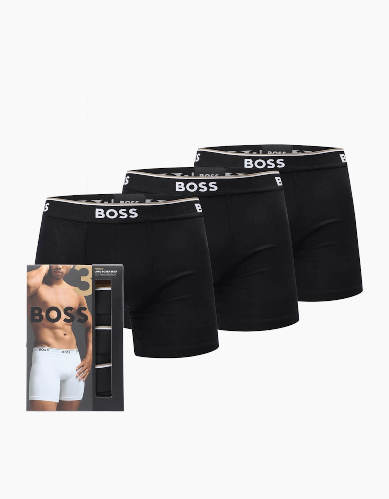 3 Pack of Long Stretch Cotton Boxer Briefs