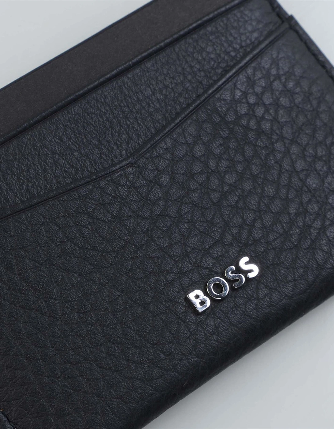 Card Holder with Metallic Logo Lettering