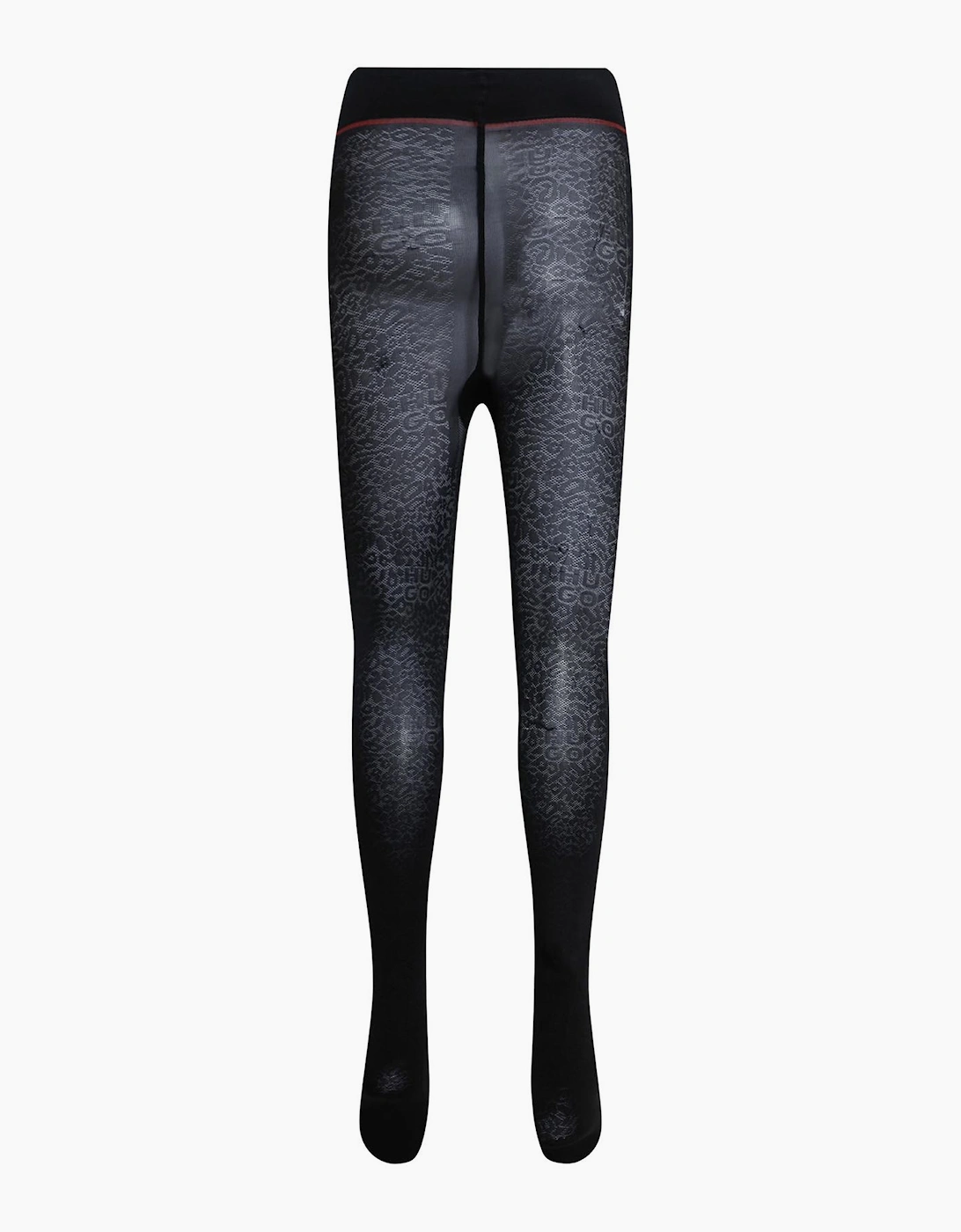 Leopard Print Logo Tights