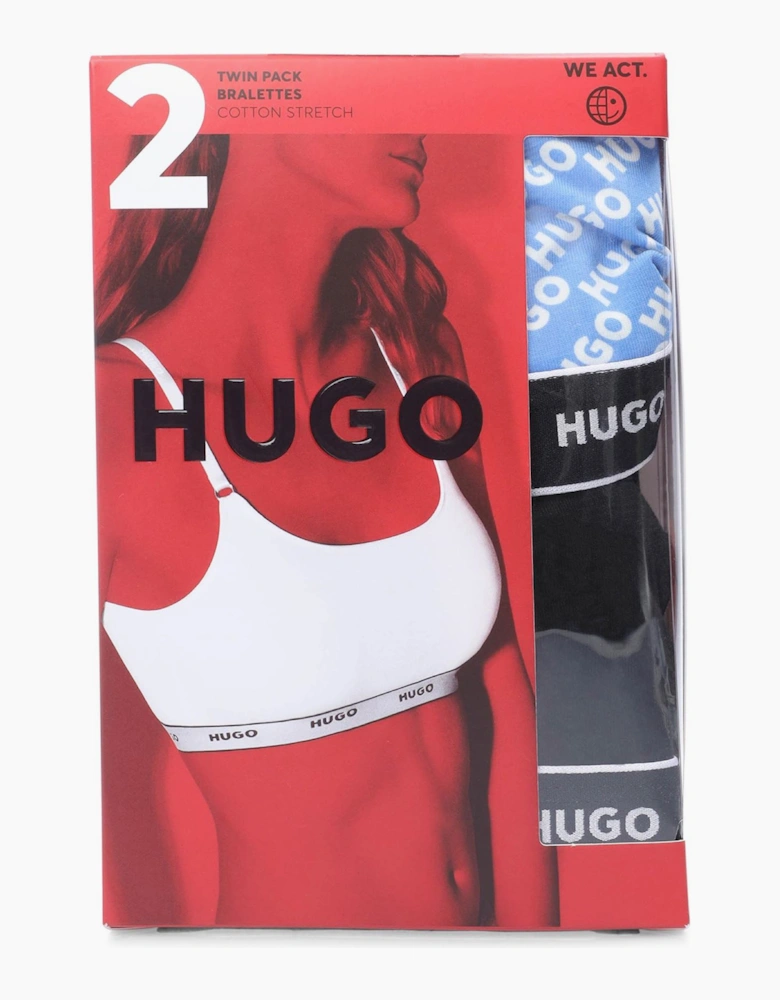 2 Pack of Stretch Cotton Bralettes