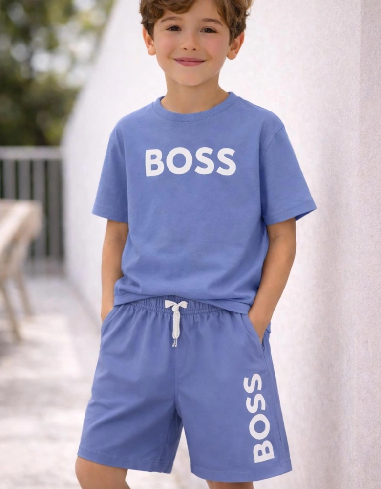 BOSS BOYS LAVENDER BLUE SWIM SHORTS J53171***T shirt sold separately ***