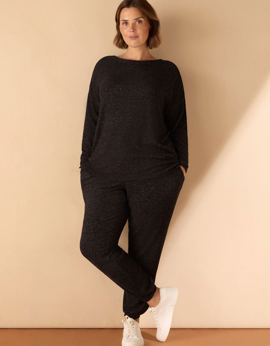 Grey Supersoft Round Neck Jumper