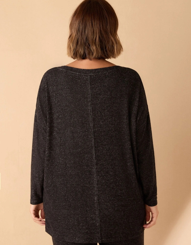 Grey Supersoft Round Neck Jumper