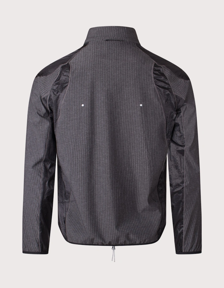 Numb Pinstriped Hooded Wind Jacket