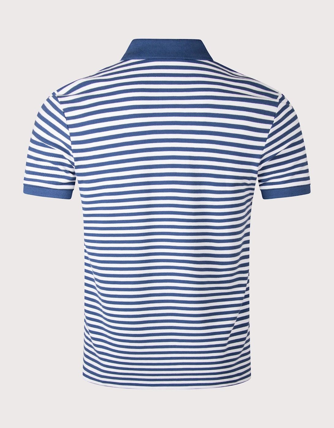 Custom Slim Fit Striped Mesh Polo Shirt