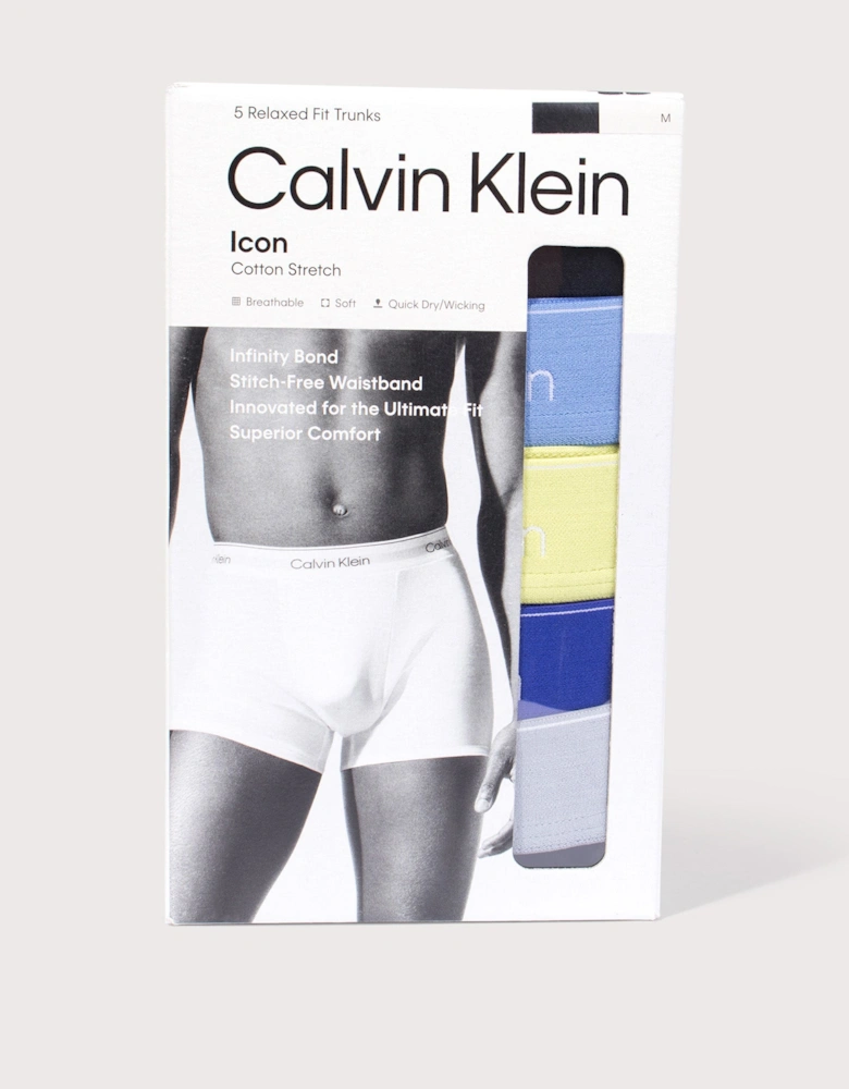 5 Pack Relaxed Fit Trunks