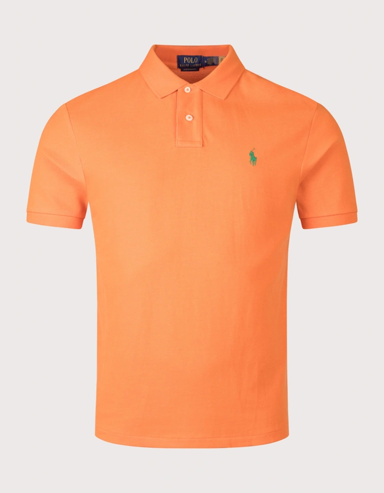 Custom Slim Fit Mesh Polo Shirt