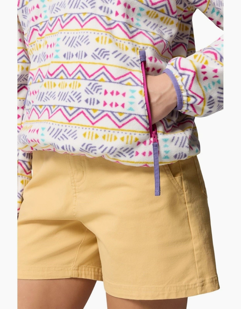 Sequoia Grove Printed Half Zip Polyester Women's White Fleece Pullover