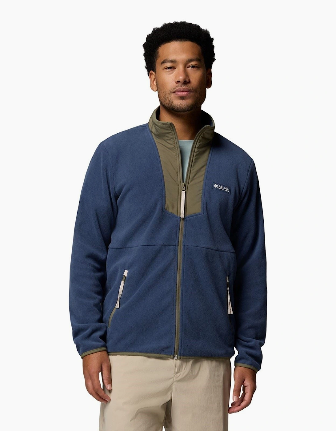 Columbia Men's Blue Sequoia Grove Full Zip Fleece Jacket - Size: 38