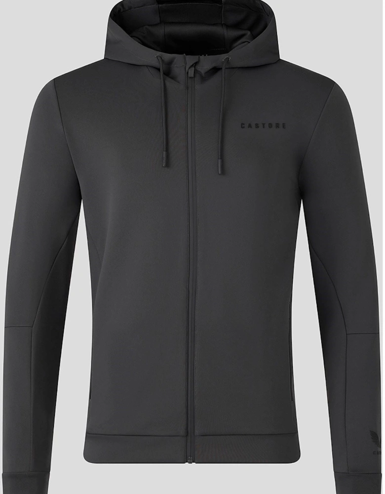 Flex Full Zip Men's Grey Hooded Sweatshirt