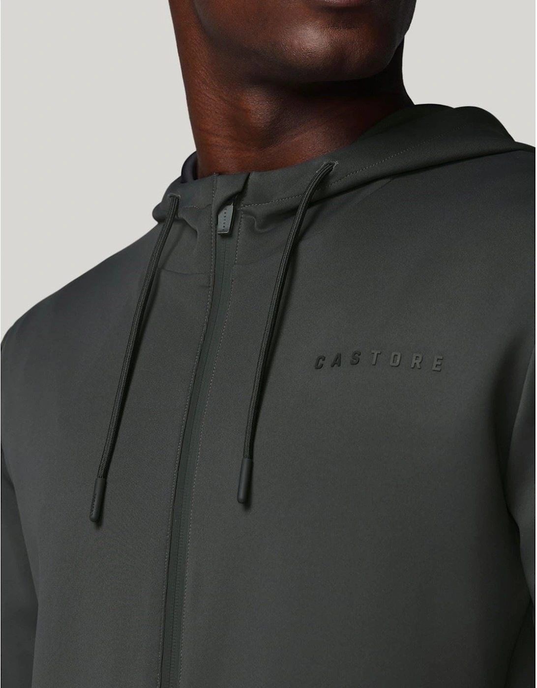 Flex Full Zip Men's Grey Hooded Sweatshirt
