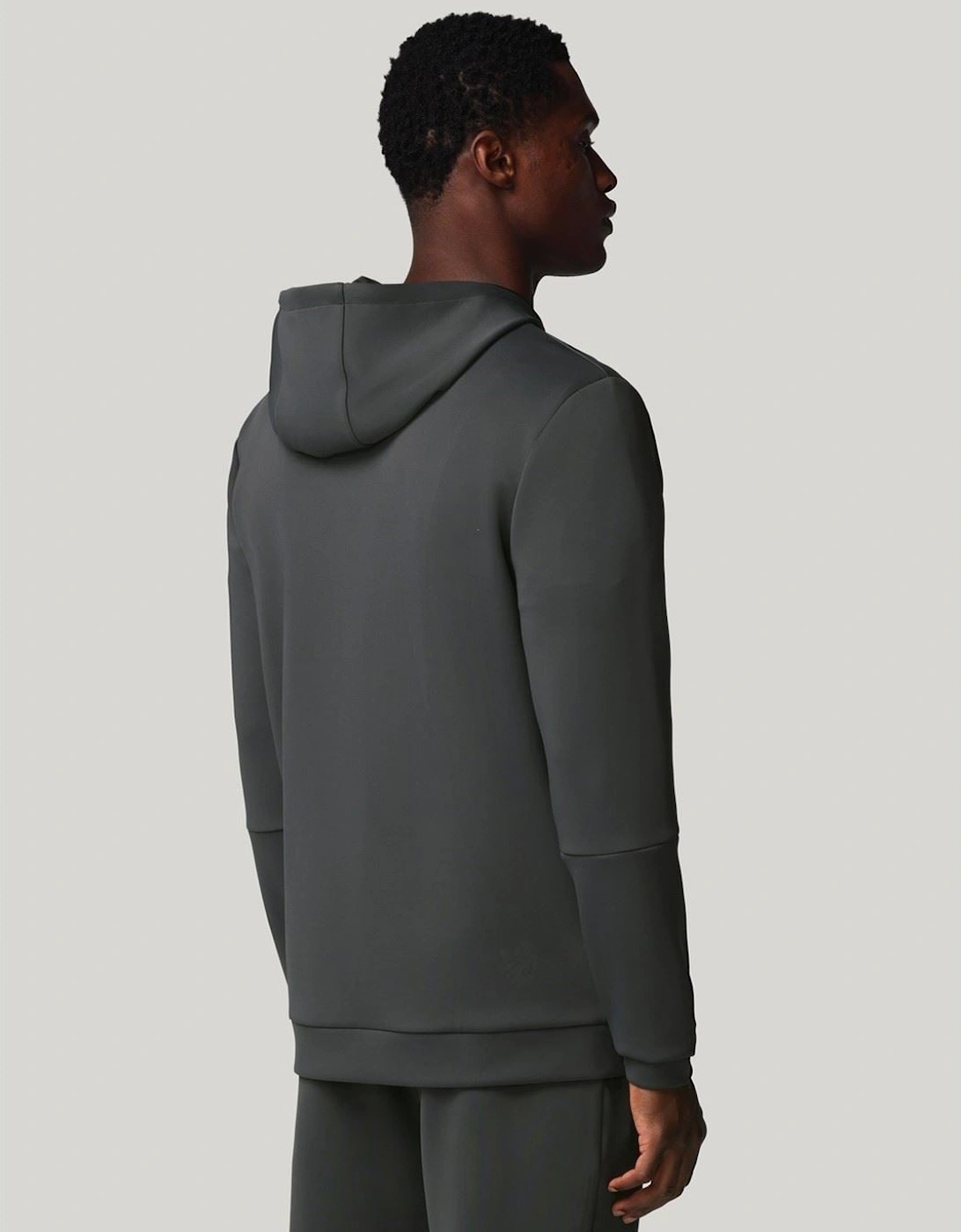 Flex Full Zip Men's Grey Hooded Sweatshirt