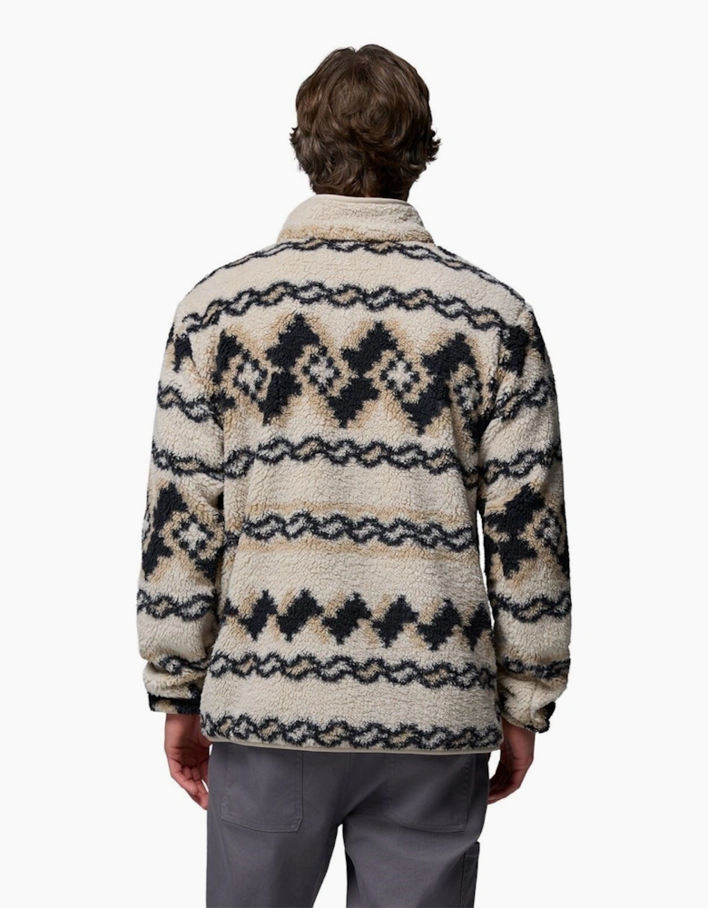 Rugged Ridge High Pile Half Zip Men's Brown Fleece Pullover