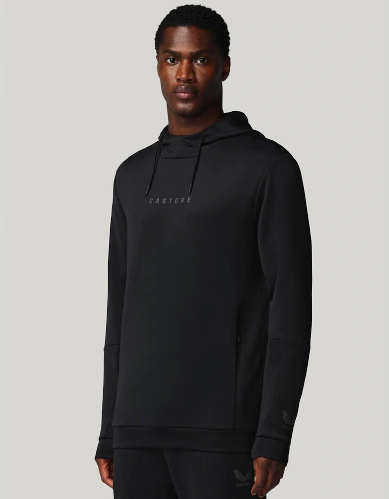 Flex Hoodie Men's Black Hooded Sweatshirt
