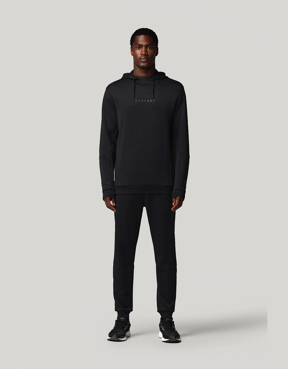 Flex Hoodie Men's Black Hooded Sweatshirt