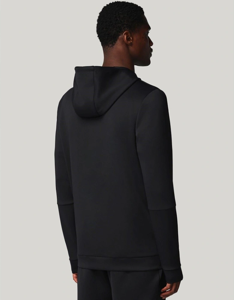 Flex Full Zip Men's Black Hooded Sweatshirt