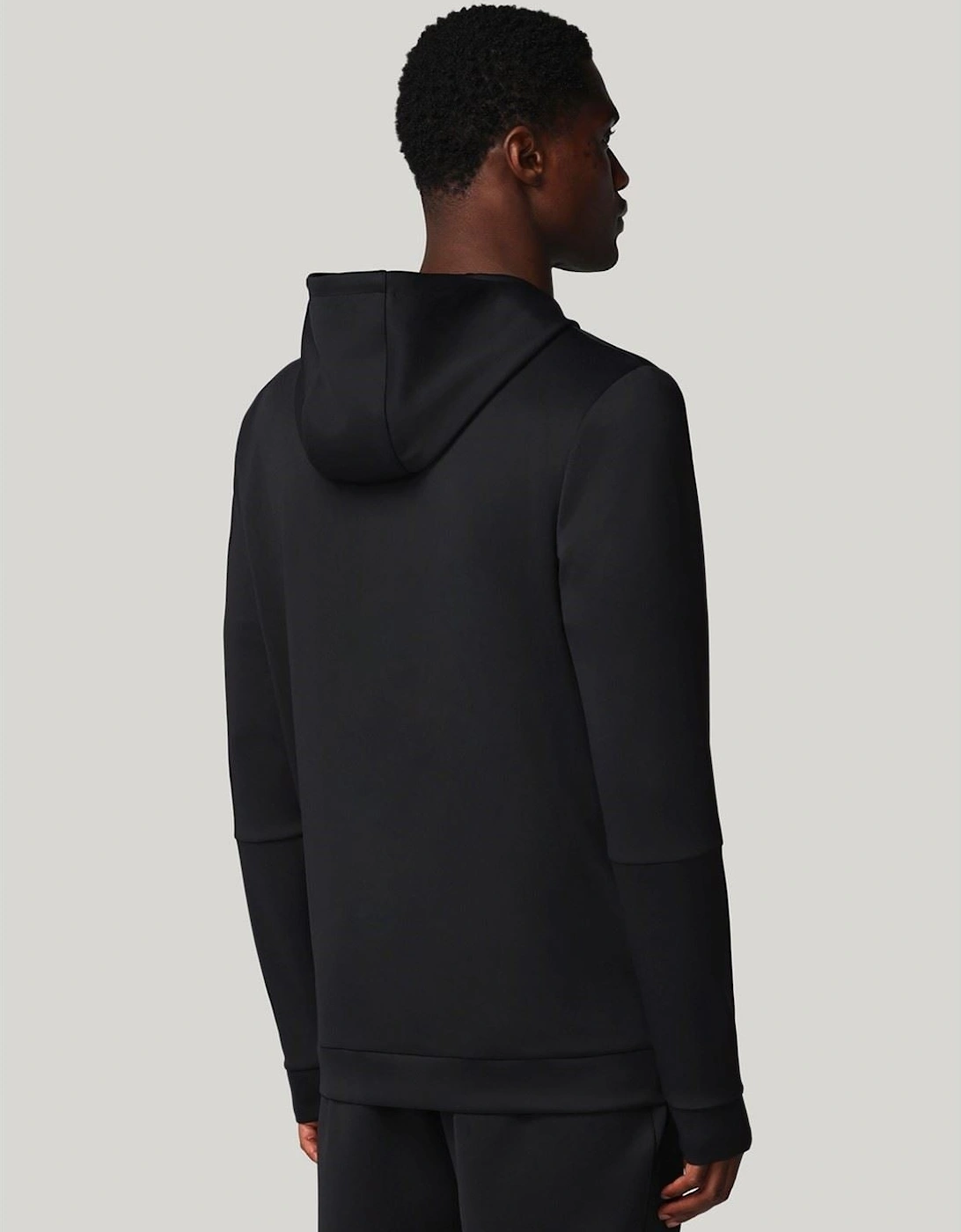 Flex Full Zip Men's Black Hooded Sweatshirt