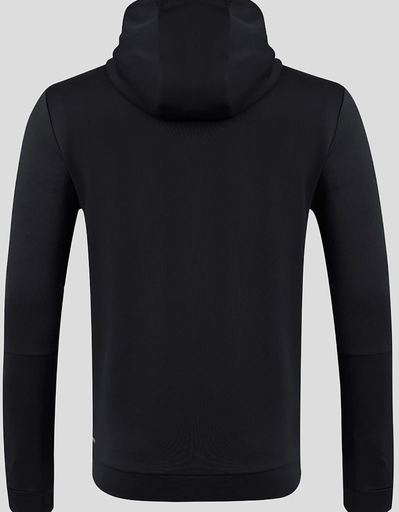 Flex Full Zip Men's Black Hooded Sweatshirt