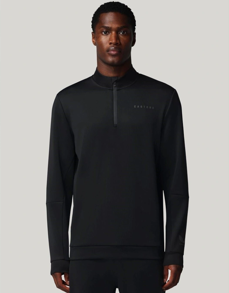 Flex 1/4 Zip Men's Black Sweatshirt