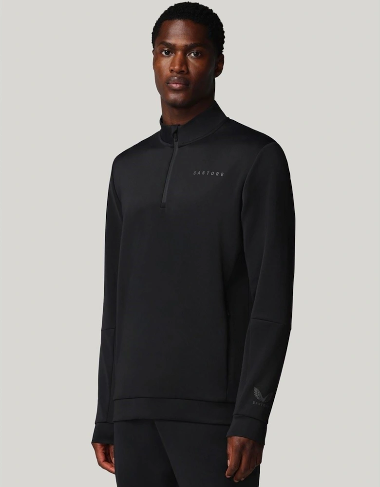 Flex 1/4 Zip Men's Black Sweatshirt