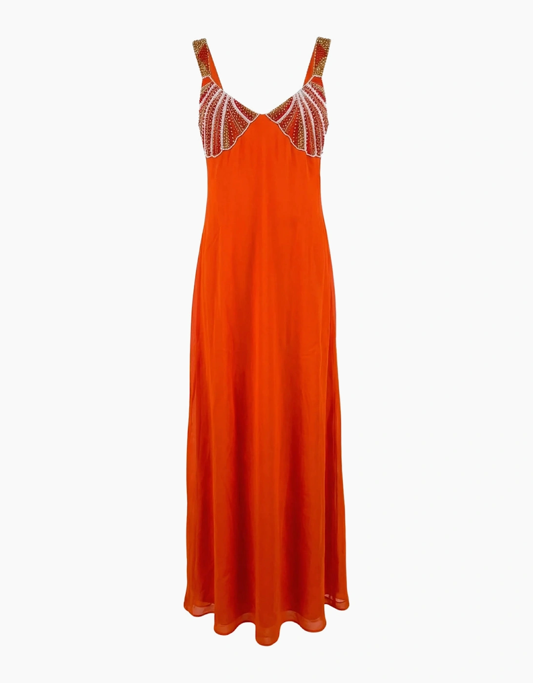 Hera Coral Seashell Maxi Dress