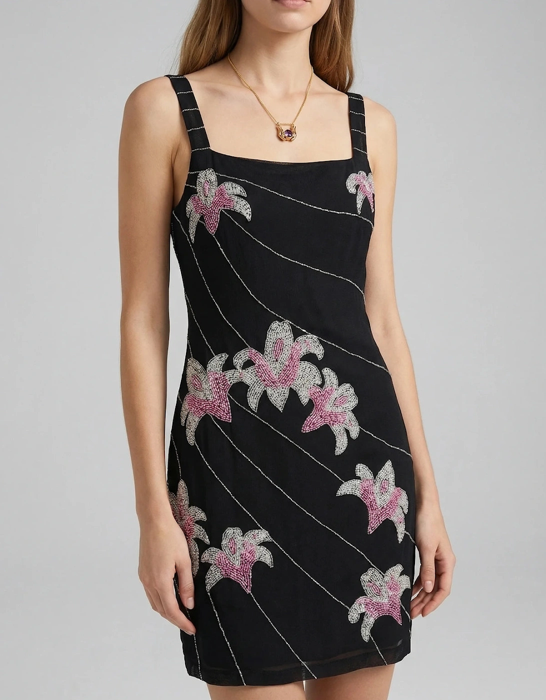 Gala Embellished Mini Dress, 8 of 7