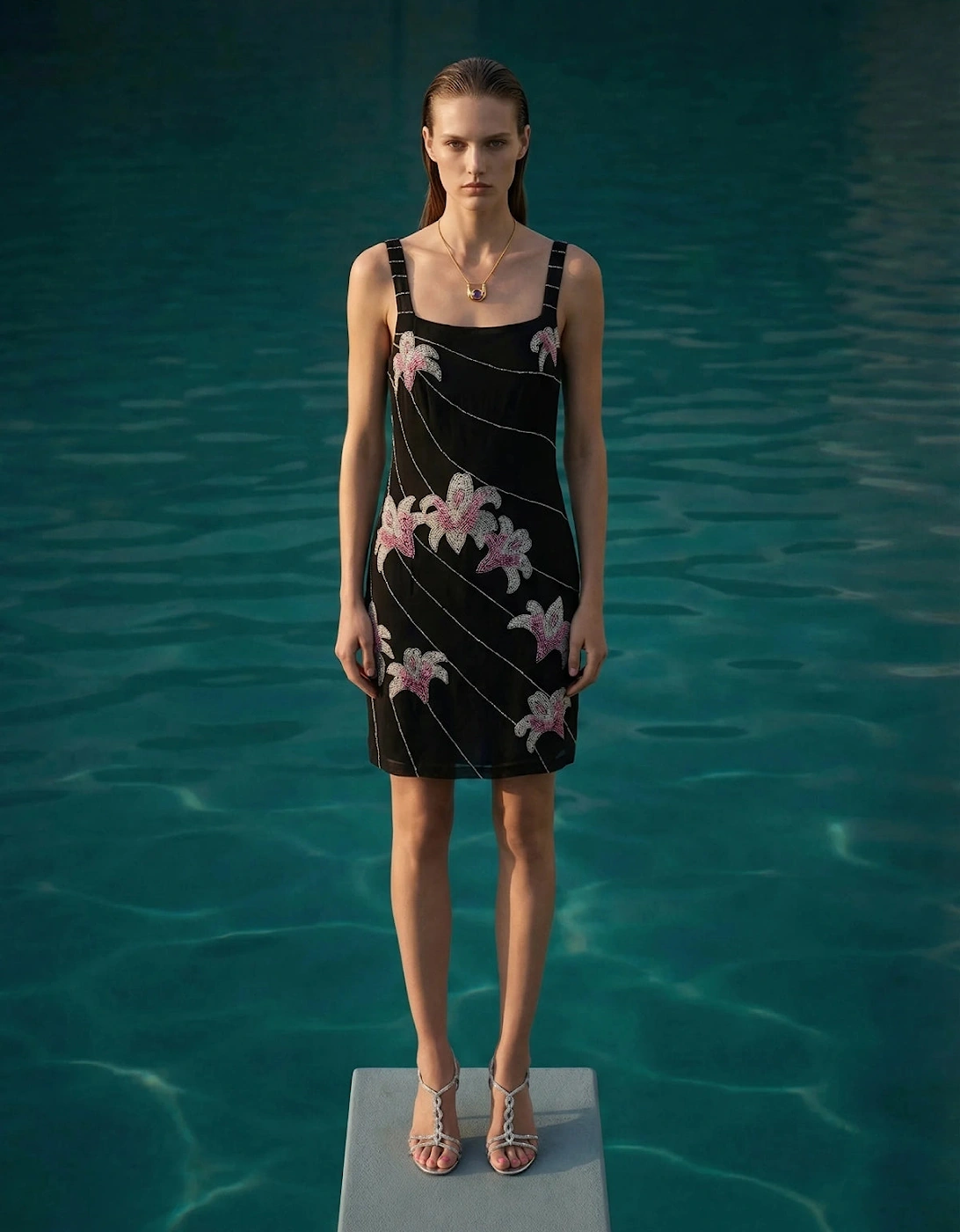 Gala Embellished Mini Dress