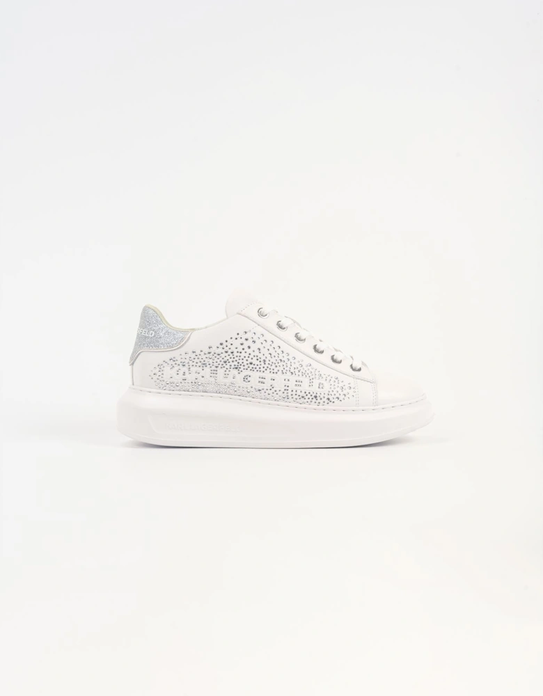 Kapri Konstellation Leather Women's White/Silver Trainers