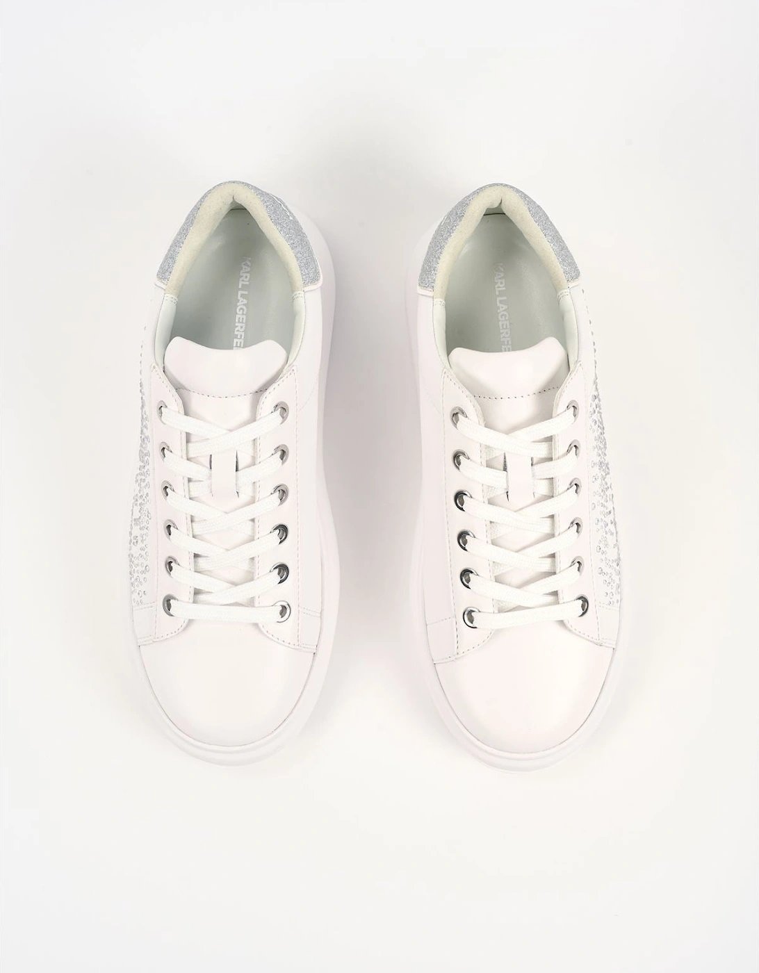 Kapri Konstellation Leather Women's White/Silver Trainers