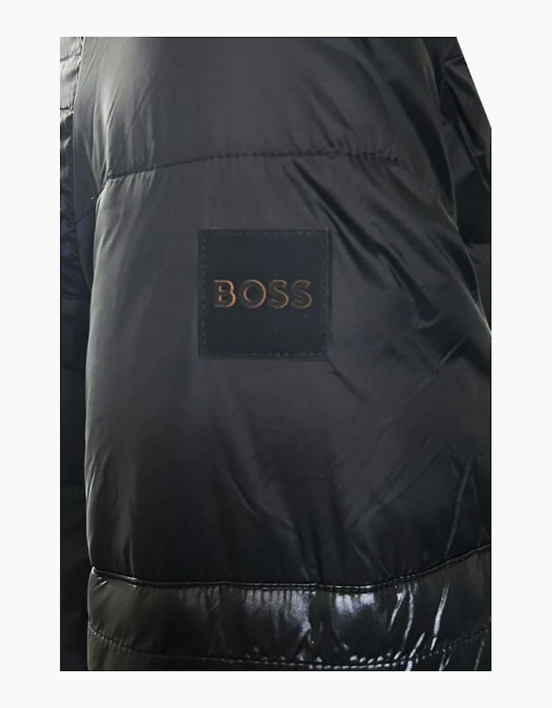 Men's Black Owand Zip Puffer Jacket