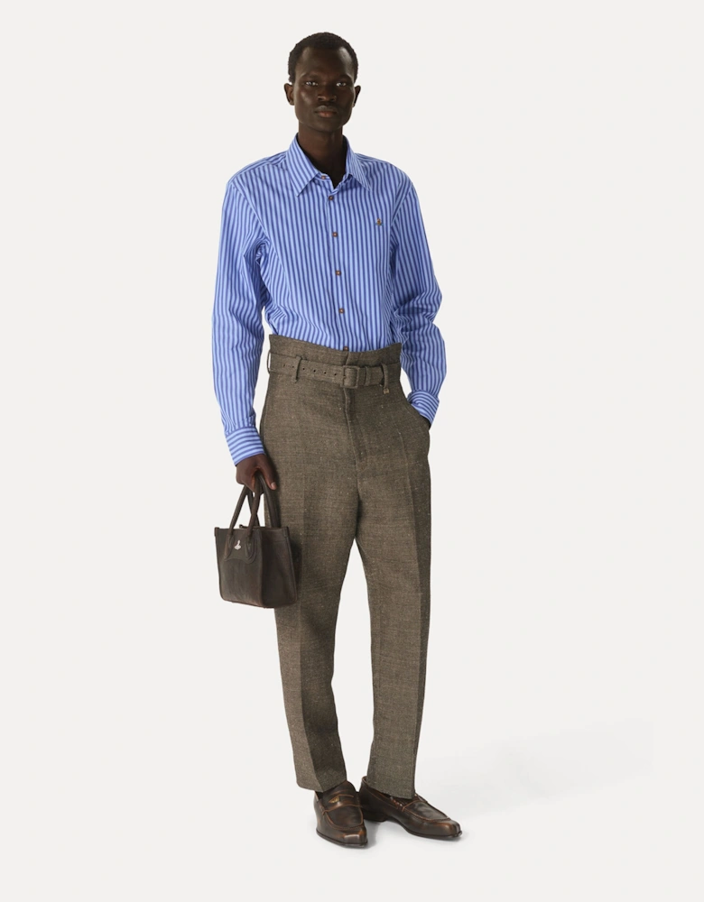 Belted Cigar Trousers Brown