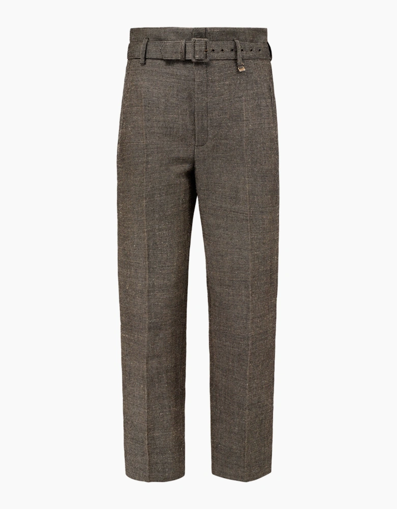 Belted Cigar Trousers Brown