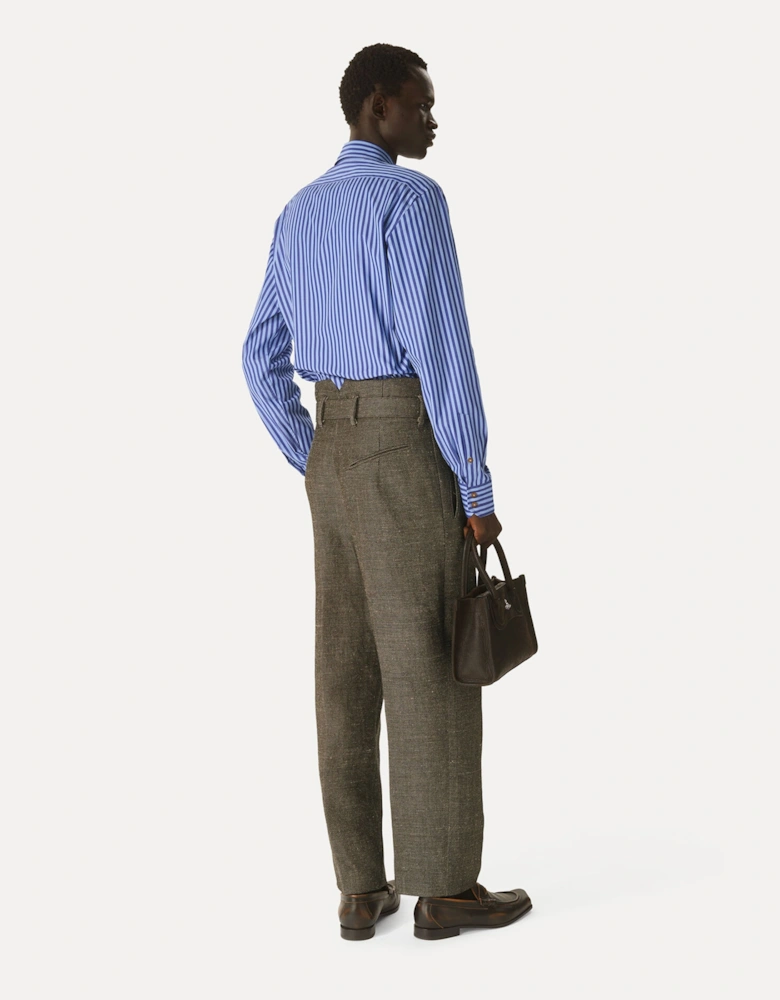 Belted Cigar Trousers Brown