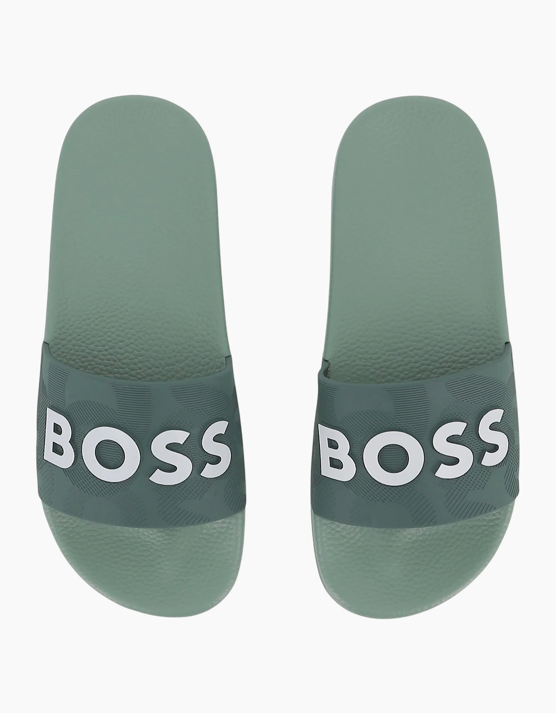 Boys Forest Green Logo Sliders, 6 of 5