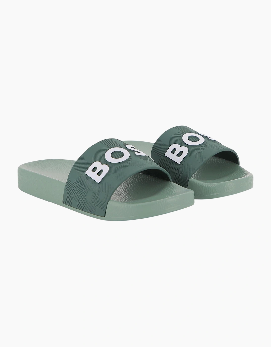 Boys Forest Green Logo Sliders
