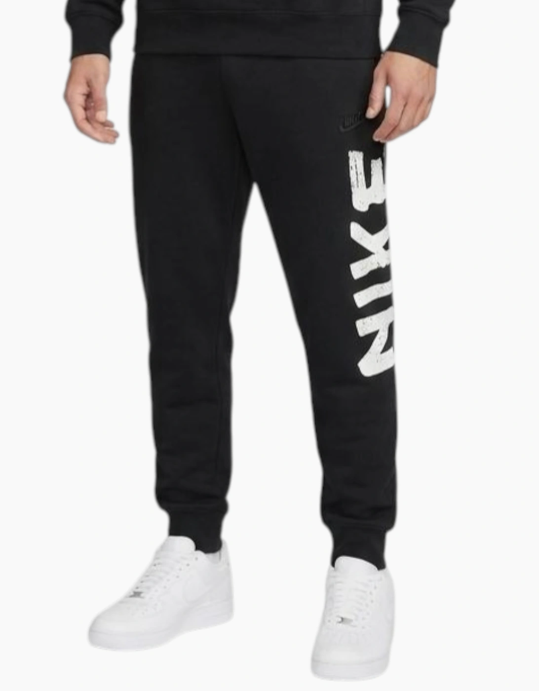 Nike Men's Black Jogger Club Graphic Full Pants - Size: 32/30/31/Regular/36