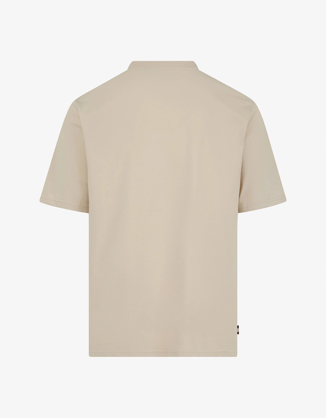 Aquascutum Mens Club Check Piping T-Shirt - Old White 02