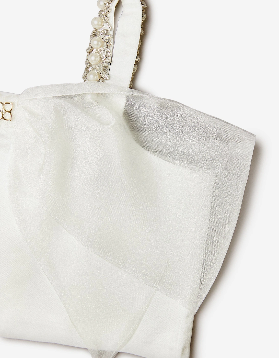 BCBGMAXAZRIA Girls Maxi Bow Top in White