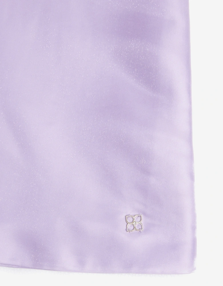 BCBGMAXAZRIA Girls A-Line Satin Dress in Purple