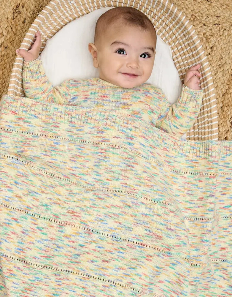 Merry - Space Dye Knitted Baby Blanket