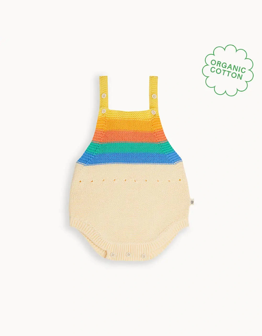 Bubble - Rainbow Stripe Knit Romper, 9 of 8