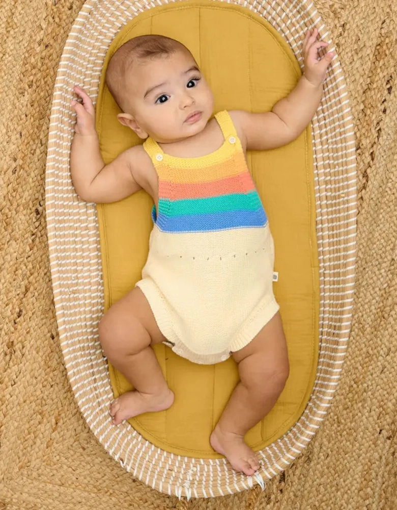 Bubble - Rainbow Stripe Knit Romper
