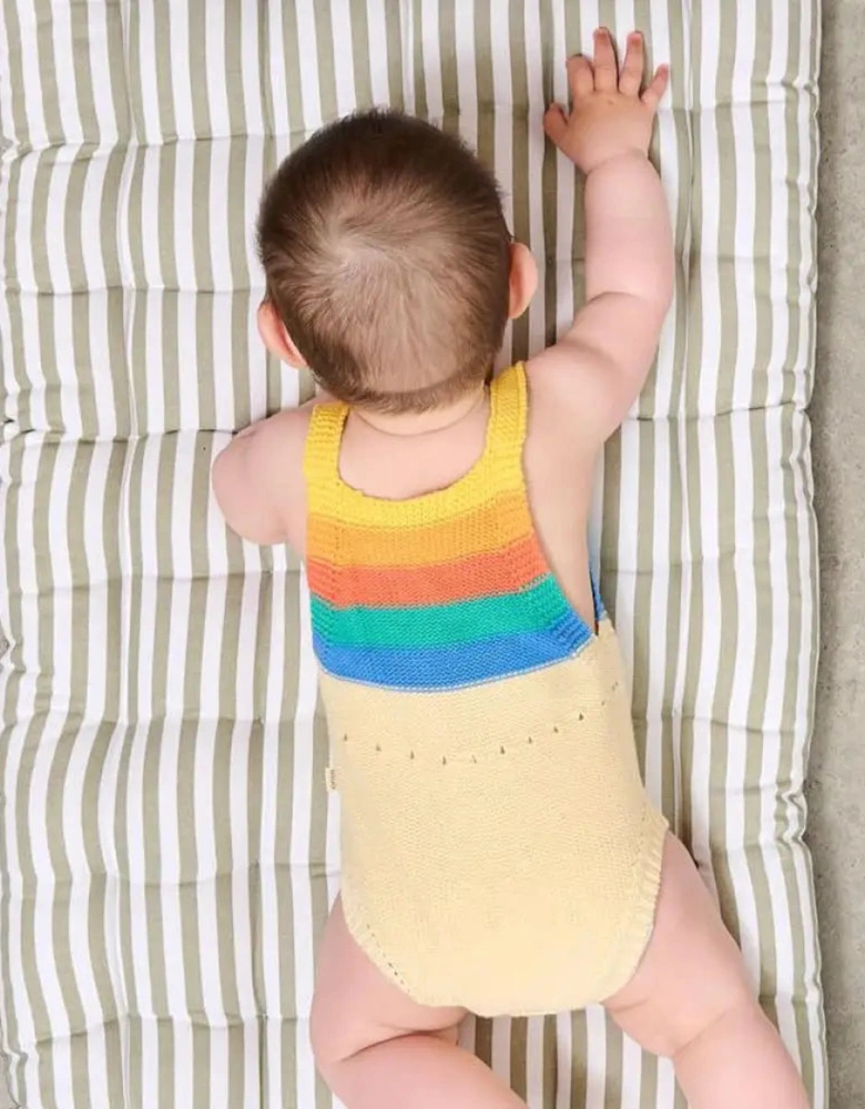 Bubble - Rainbow Stripe Knit Romper