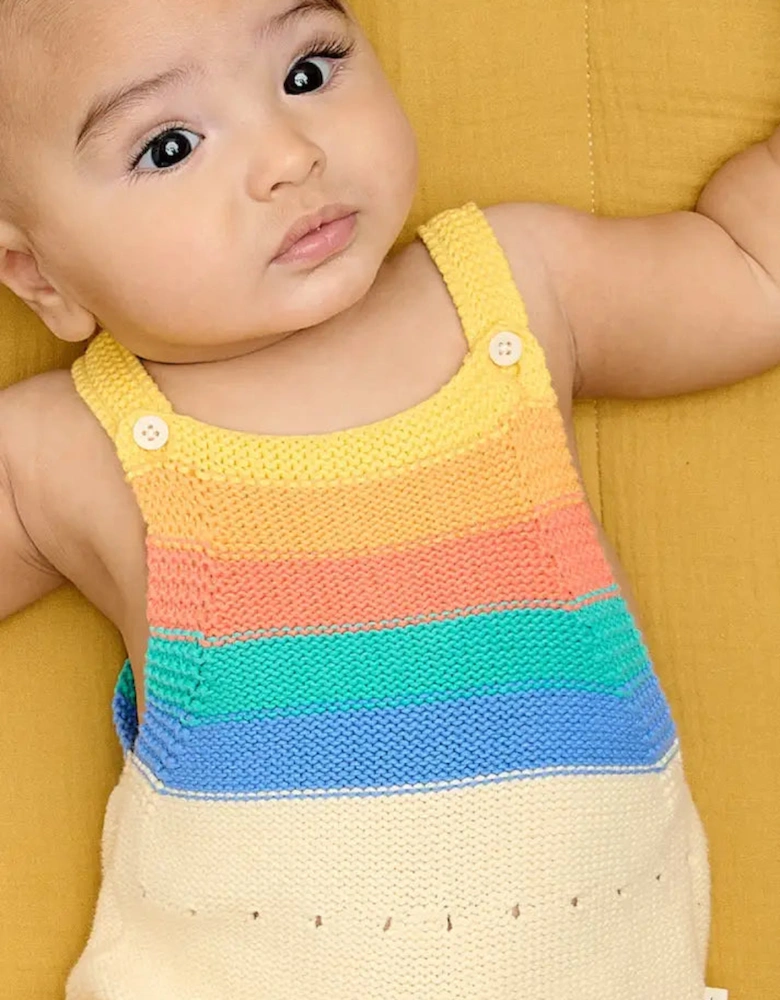 Bubble - Rainbow Stripe Knit Romper