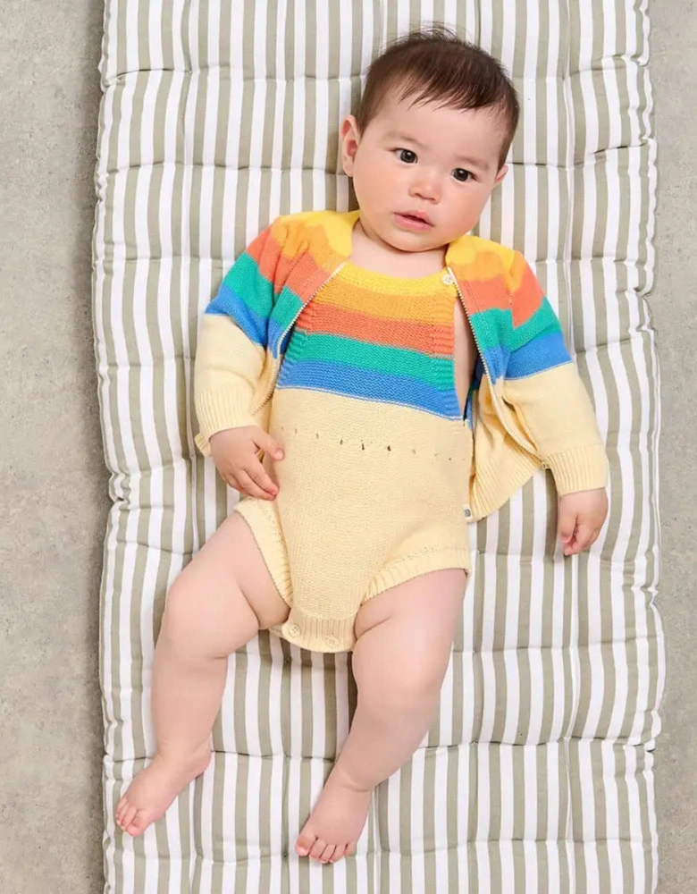 Bubble - Rainbow Stripe Knit Romper