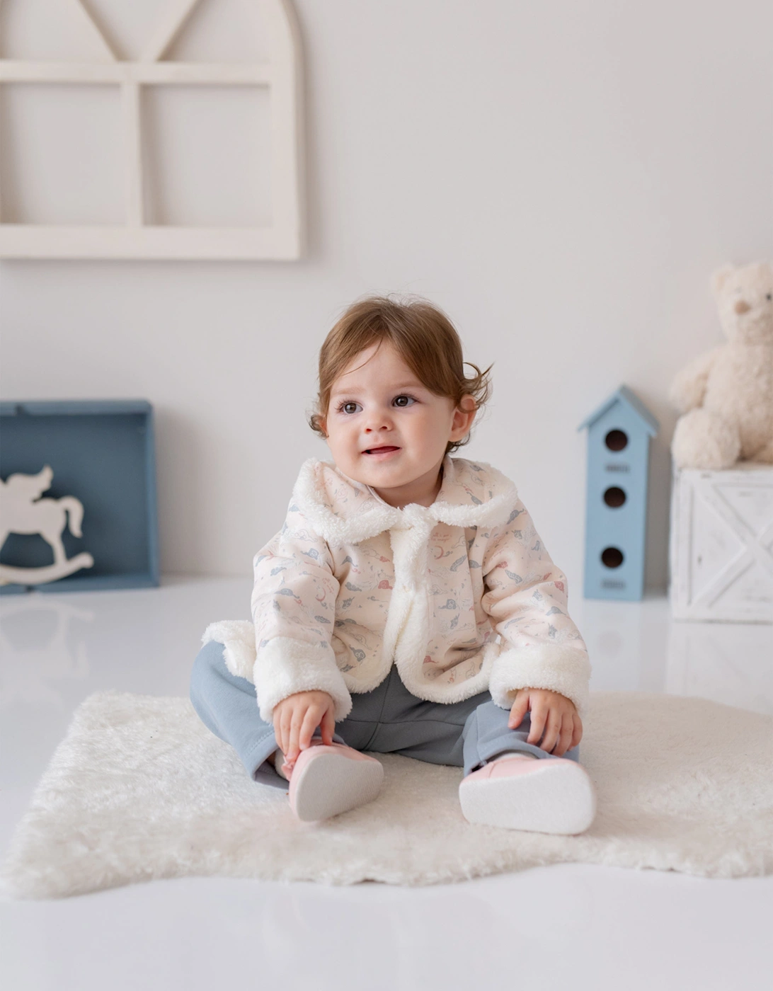 Baby Girls 3 Piece Outfit Set in Pink